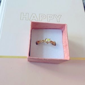 NWT Beautiful Iridescent Rainbow Heart Ring🌈